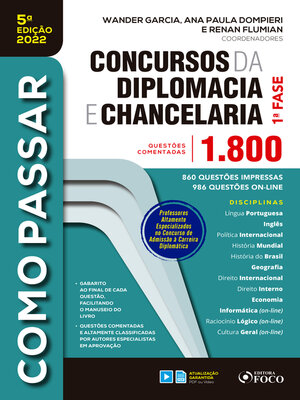 cover image of Concursos da diplomacia e chancelaria